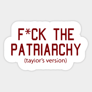patriarchy Sticker